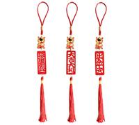 3 Pcs Chinese New Year Decorations 2026, New Year Decoration Horse Years Decorations Tassel Charm Culture Decor, with Red Luck Ornaments for Spring Festival, Spring Festival Gift, Car Pendant Tassel