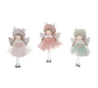 3 Pcs Christmas Plush Angel Ornaments,Christmas Hanging Angel Doll Angel Hanging Ornament Plush Angel Ornaments for Christmas Party New Year,Birthday,Wedding,Valentine's Day Decoration (Style 2)