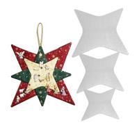 3 Pcs Christmas Sewing Template, 8/10/12 inch Christmas Patchwork Star Template Star Shape Acrylic Quilting Templates Christmas DIY Quilting Templates for Christmas Decor