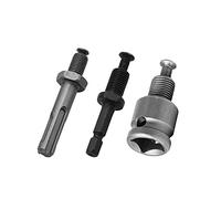 3 PCS Chuck Adapter Conversion Set Includes Electric Wrench Socket Hex Shank Round for Impact Drill Air Screwdriver Multifunctional Practical Construction Repair DIY