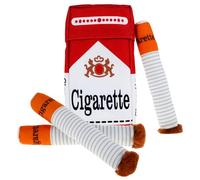 3 Pcs Cigarette Dog Toy with a Box, Squeaky Pet Bauble, Oxford Fabric Material Stimulate the Pet Lnterest for Small Medium Large Dogs Birthday Gifts 19CM