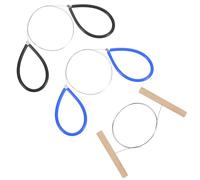 3 PCS Clay Wire Cutter Pottery Wire Tool Steel Wires Clay Cutter Standard Pottery Wires Cutters Cut Off Tools for Clays Artists with Black Blue and Wood Handle for Artists