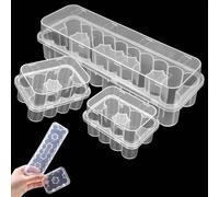 3 Pcs Clear Plastic Peptide Case for Fridge, Stackable 2 * 10+24 Slots 3ml Vial Storage Case for Refrigerator, Peptide Vial Holder for Insulin, GLP-1, Sample Storage & Lab, Home Fridge Organisation