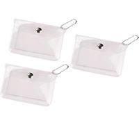 3 Pcs Clear Womens Card Holder Wallet Small Coin Purse Keychain Mini Change Pouch Credit Card Case Coin Purses and Pouches, Plastic PVC Coin Wallet