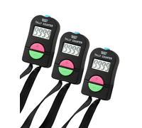 3 PCS Clicker Electronic Counter, 4 Digit Hand Tally Counters with Add Subtract Function LCD Display Silent Mode Option Lanyard Included, Ideal for Counting Golf Scoring Inventory and Event Tracking
