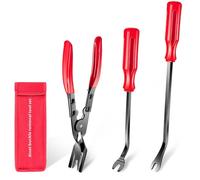 3 Pcs Clip Remover Tool, Clip Pliers Set Fastener Removal Tool , Auto Trim Removal Tool Kit Pry Tool Set Car Door Panel Dashboard Repair Kit