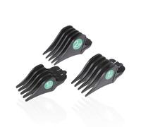 3 Pcs Clipper Guards Set, 1.25/1.5/2in Hair Clipper Guards Compatible with Wahl Clippers, Positioning Comb Fits Most Size Wahl Electric Clippers 8148 1919 8504 8591 2240 2241 (Black)