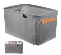 3 Pcs Clothes Organizers 42x28x25cm Large Non-woven Storage Bins