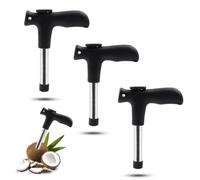 3 PCS Coconut Opener Professional Coconut Hole Puncher Coconut Punch Tool Coconut Cutter for Raw Coconut Water Juice