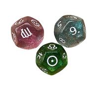 3 Pcs Constellation Dice Multi Sided Dices Polyhedral Dice for Family Gathering Type A