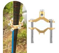 3 Pcs Copper Alloy Pipe Ground Clamps Set for Electrical Bonding and Earthing with Water Pipe Grounding or Steel Conduit Clamps, Fits 1/2-1 Inch Pipes, Includes Ground Wire Connectors(1PCS)