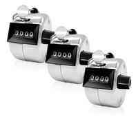 3 PCS Counter, Tally Counter, 4-Digit Clicker Counter, Metal Hand Tally Counters Clicker for Counting, Golf Scoring, Number Clicker Counter, Hand Held Counter Clicker for Counting/Golf/School Scoring