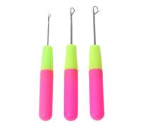 3 Pcs Crochet Hook Latch Lock Needle Tool Rug Making Knitting T Crochet Hook Set and Case for Beginners