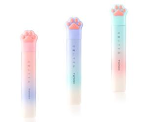 3 Pcs Cute Mini Cartoon Cat Paw Stainless Steel Craft Scissors, Folding Stationery Scissors with Safety Cover, Portable for Paper Cutting, Scrapbooking, Crafting
