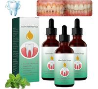 3 PCS DentiZen Gum Drops, Natural Liquid Mouthwash, Rejuvenate Your with Ease