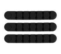 3 Pcs Desktop Cable Organizer Silicone Adhesive Clip for Data Cords