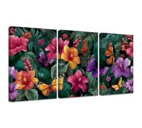 3 Pcs Diamond Painting Kits, Butterfly Diamond Painting Triptych Kits for Adults Colorful DIY Square Crystal Rhinestone Embroidery Cross Stitch, Gifts for Women's Home Wall Decoration 50x70cm 2S-365