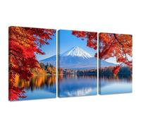 3 Pcs Diamond Painting Kits, Landscape Diamond Painting Triptych Kits for Adults Japan DIY Square Crystal Rhinestone Embroidery Cross Stitch, Gifts for Women's Home Wall Decoration 45x60cm 2S-400