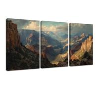 3 Pcs Diamond Painting Kits, Landscape Diamond Painting Triptych Kits for Adults Mountain DIY Square Crystal Rhinestone Embroidery Cross Stitch, Gifts for Women's Home Wall Decoration 60x90cm 2S-992