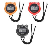 3 Pcs Digital Sports Stopwatch Timer, Multi-Function Large Display With Countdown Timer, Shockproof
