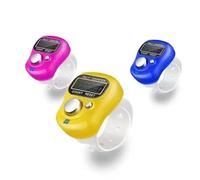3 pcs Digital Tasbih Counter, 5 Digit LCD Electronic Digital Display, Tally Finger Counter Clicker for Weaving and Sports Counting Lap Counter, accessories for men and women
