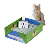 3 Pcs Disposable Cat Litter Tray Travel Litter Box with Scoop Double Layer Waterproof Litter Tray for Cats 12×15×5 In