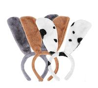 3 PCS Dog Bunny Ears Headband Funny Headband Toy Story Costume Spa Makeup Skincare Headband Fluffy Animal Ear Headband Cute Puppy Hair Hoop Halloween Christmas Cosplay Headwear Party Fancy Dress Up