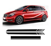 3 Pcs Door Side Stripe Skirt Sticker Edition 1 Car Hood Decal, For Mercedes Benz B Class B180 B200 B250 W246 W247 Accessories