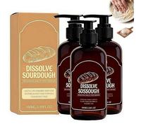 3 Pcs Dough Dissolver Cleaner for Baking Mess - Professional Enzyme Formula Breaks Down Tough Gluten & Starch | No More Scrubbing Sourdough Residue from Utensils & Whisks | Gentle on Hands