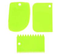 3 Pcs Dough Icing Fondant Scrapers Cake Decor Plain Smooth Jagged Edge Spatulas Creative And Exquisite Workmanship Professional design
