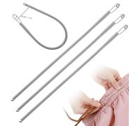 3 Pcs Drawstring Threader Tool, Loop Turner Sewing Tool Spring Hoodie String Threading Tools Drawstring Replacement for Sweatpants Hoodie, Elastic Rope Threader Perfect for Clothing, Easy to Use