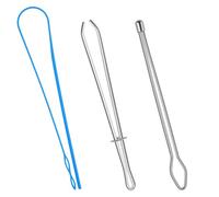 3 PCS Drawstring Threader Tool Set Hoodie String Threader Drawstring Replacement Easy Quick Insert Drawstrings DIY Rope Threaders Clip for Sweatpants,Jackets,Swim Trunks,Shorts