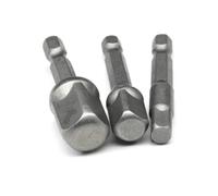 3 Pcs Drill Socket Adapter Impact Drill Extension Drill Bits Bar Socket Adapter 1/4 3/8 1/2 Size Hex Shank Square Head Drill Bit