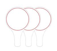 3 Pcs Dry Erase Answer Paddles, Handheld Double Sided Paddles Mini White Boards Small White Board Dry Erase Signs Auction Paddles for Classroom Teaching Office Meeting Voting Bridal Shower Games