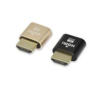 3 PCS Dummy HDMI, HDMI Dummy Plug 4k HDR 4K@60Hz Display Emulator Headless Virtual Screen Adapter for Windows Mac OSX Linux GPU Enable Remote Desktop Cryptocurrency Mining Game Streaming VR Server
