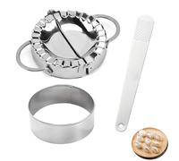 3 PCS Dumpling Maker Set, Dumpling Maker, Gyoza Maker, Ravioli Mould, Dumpling Mould Pastry Tools Ravioli Mold Gyoza Maker DIY Kitchen Accessories, Dumpling Presser Dumpling Make Mold