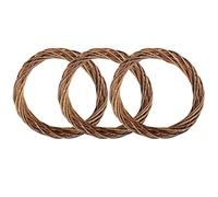 3 PCS Easter Wreath Making Set,Natural Grapevine Wreaths Vine Branch Hoop Wreaths for DIY Craft Front Door Wall Hanging, Rattan Wreath for Easter Wedding Halloween Christmas Party Decoration