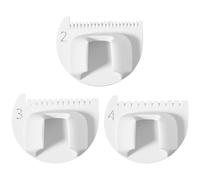 3 Pcs Edge Stitch Lock and Sewing Gauge, 2mm/3mm/4mm Finger Thumb Lockranding Guide Tool White Sewing Needle Gauge Measuring Tool for Hand Sewing Quilting Hemming DIY Crafts