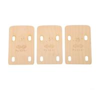 3 Pcs Electric Bass Neck Shims Set, Wooden Tapered Replacement Parts for Bolt-On Guitar Necks, 0.25/0.5/1 Degree Neck Angle Adjustment Plates