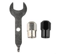 3 pcs Electric Chuck for Rotary Tools with Wrench, Keyless M7x0.75mm Collet Nut Set Compatible with Most Grinders, Zinc Alloy Construction