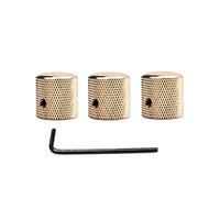 3 Pcs Electric Guitar Bass Effect Knob Volume Tone Control Knob Potentiometer Metal Dome Knobs Replacement Parts