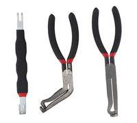 3 Pcs Electrical Disconnect Pliers Set with 60 Degree Angled Tips for Automotive Wiring Connectors, Fuel Injectors, Ignition Coils, Mass Air
