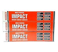 3 PCS EVO STIK MULTI PURPOSE IMPACT GLUE INSTANT CONTACT ADHESIVE FAST DRYING HIGH STRENGTH, 30G EACH