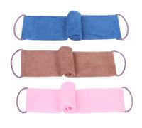 3 PCS Exfoliating Net African Sponges, Exfoliating Bathing Body, Shower Body Back Scrubber, Shower Body Cleaning for Men Women (Pink, Coffee, Blue)