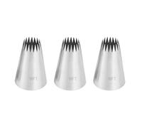 3 Pcs Extra Large Piping Nozzles for Churros 9FT Large Open Star Piping Tips Seamless Stainless Steel Cake Icing Piping Nozzle Tip Set Cake Decoration Tools for DIY Cookie Cream Cupcake Decorating