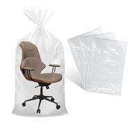 3 PCS Extra Large Plastic Bags, 100x152cm Heavy-Duty Clear Storage Bags, Waterproof Dustproof for Suitcases, Furniture, Giant Suitcase Storage Bags