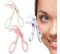 3 PCS Eyelash Curler,with 2 Silicone Refill Pads,Professional Lash Curler Makeup Tool for Women, Girls, Long-Lasting Curl Wide Angle+Detail Eyelash Curlers