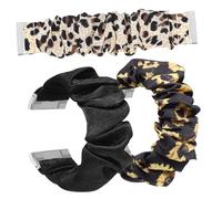 3 Pcs Fabric Watch Band Stylish Wrist Straps for Women Includes Hair Scrunchie Comfortable Wristbelt Versatile for Any Occasion Great Option