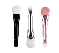 3 Pcs Face Mask Brush Soft Fiber Facial Mask Brush Mud Applicator Brush Face Beauty Tools with Cosmetic Scoops for Applying Facial Mask Eye Mask or DIY Needs