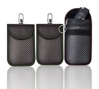 3 PCS Faraday Pouch for Car keys Large, Keyless Car Key Signal Blocker Pouch, Faraday Key Pouch, Signal Blocking Upgraded RFID Blocker Bag for Car Security Anti-Theft Remote Entry Keyless Protect